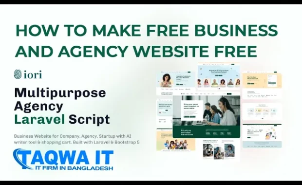 How To Make Company, Agency, Business Website | Iori - Business Website for Company Php Script Free